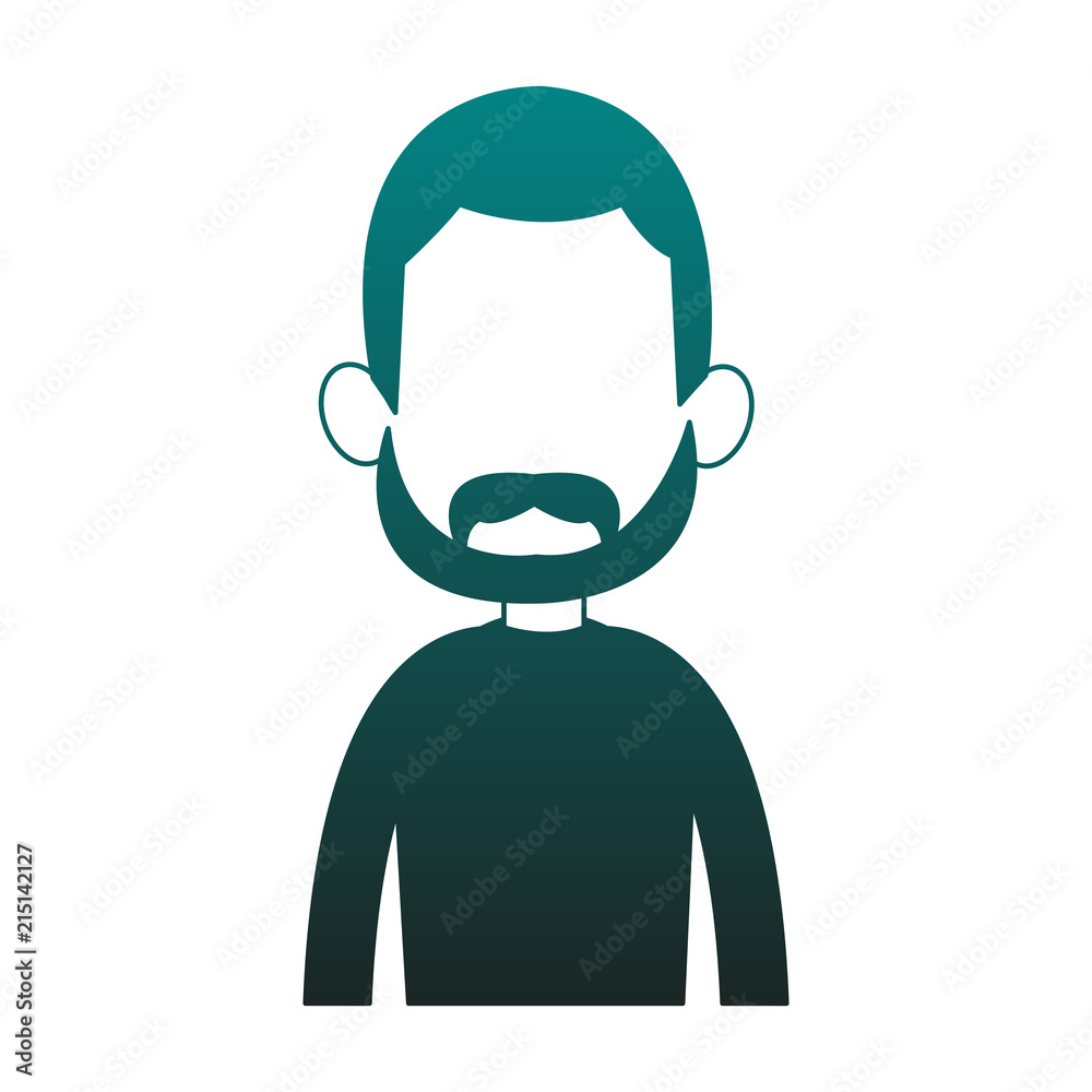 Young man avatar with beard and casual clothes vector illustration graphic design Young man avatar with beard and casual clothes vector illustration graphic design