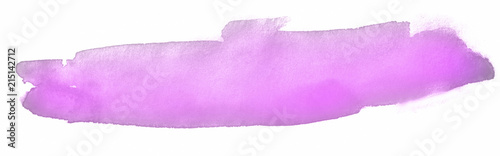 purple pink watercolor stain. Isolated on white background, element for design.