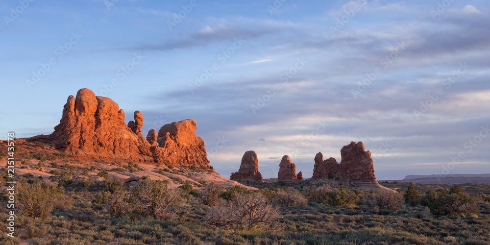 Sunset in Arches National Park, Utah
