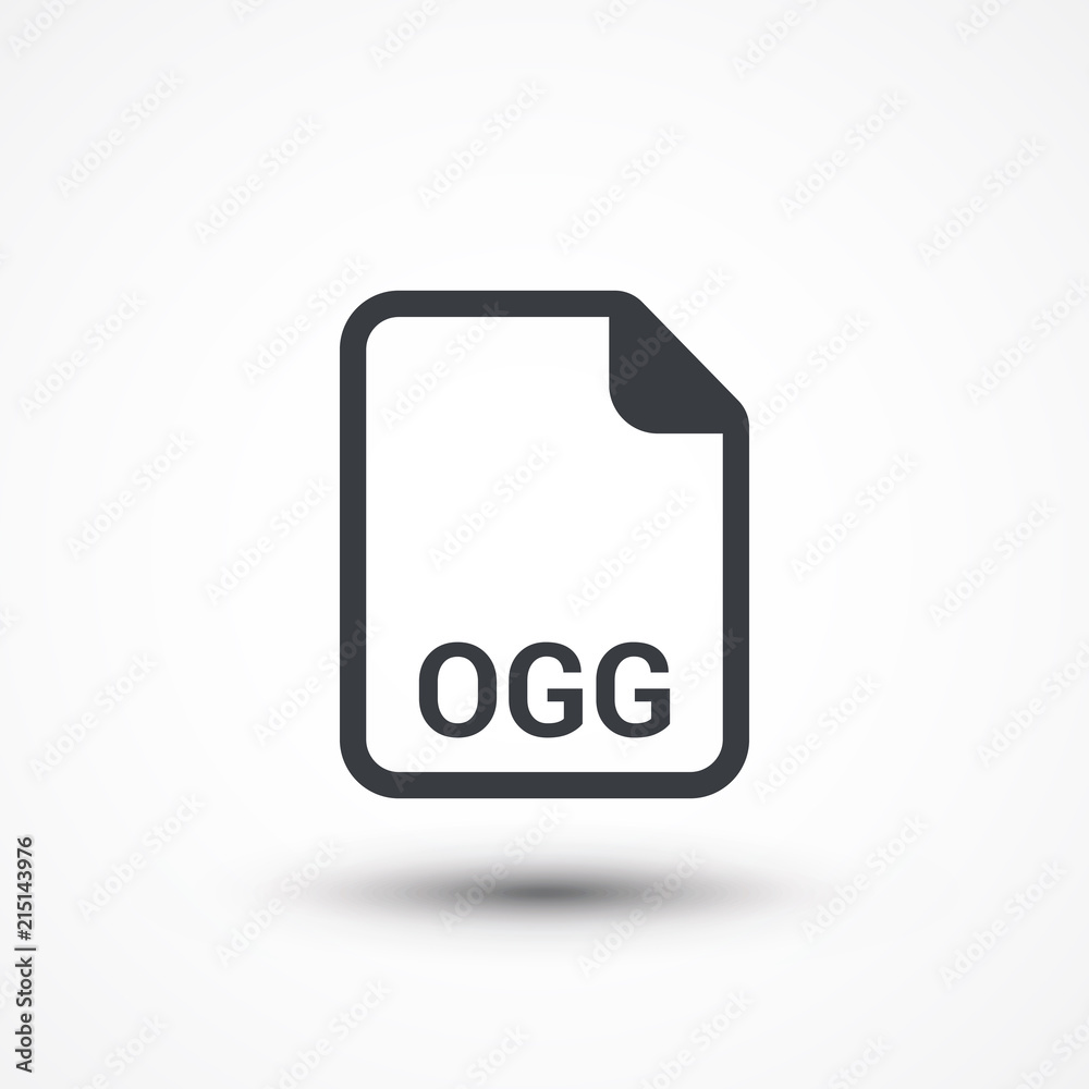 OGG audio file extension icon OGG audio file extension icon