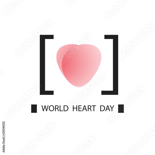 Print world heart day stethoscope symbol