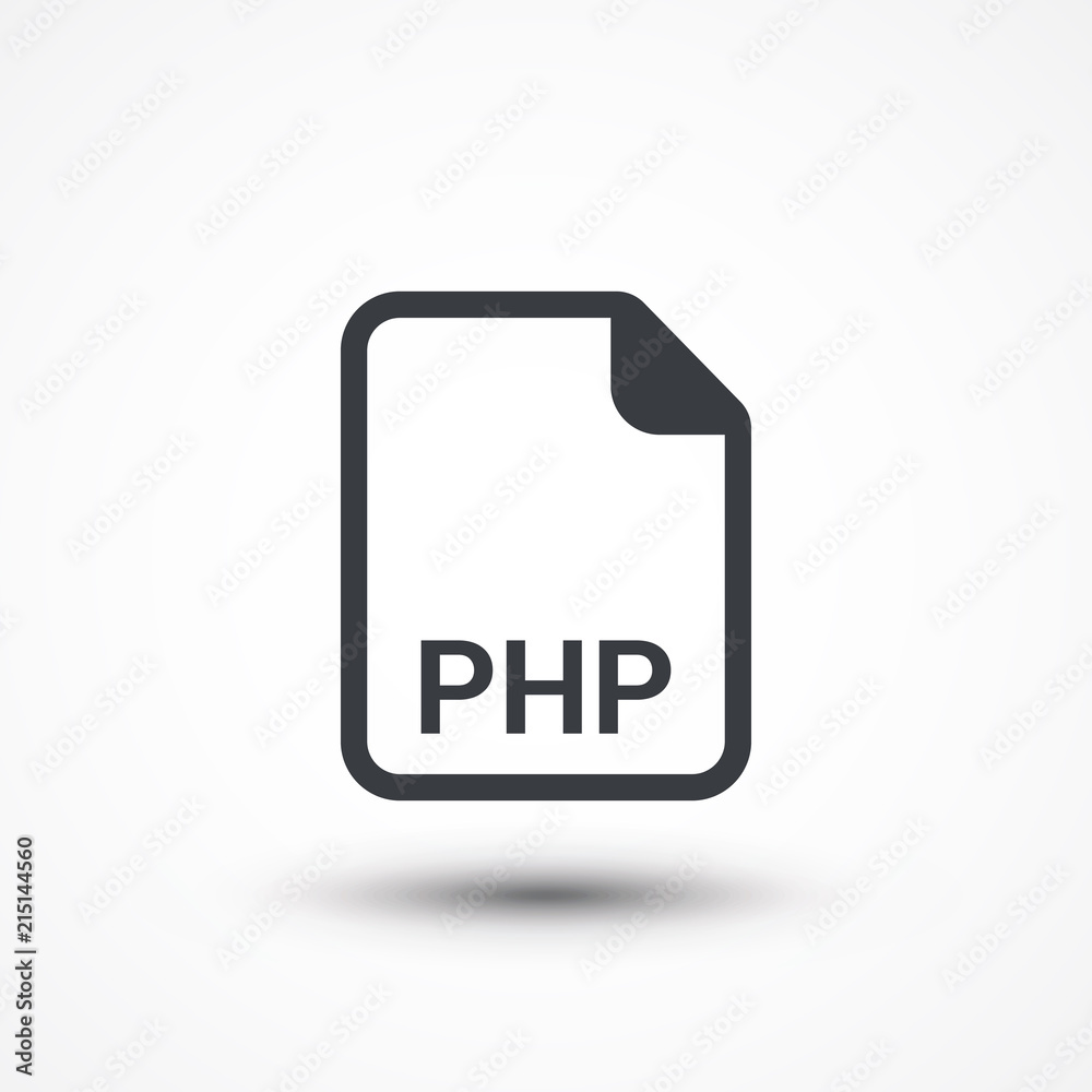 PHP computer file extension symbol PHP computer file extension symbol