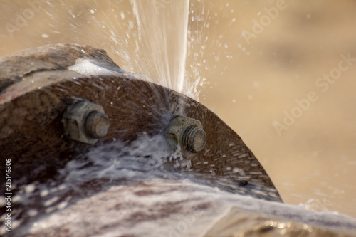 Undichte Rohrleitung