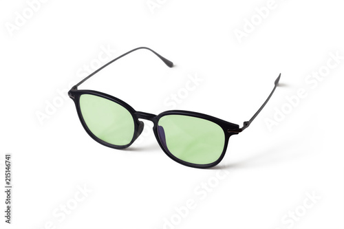 Glasses with green glasses