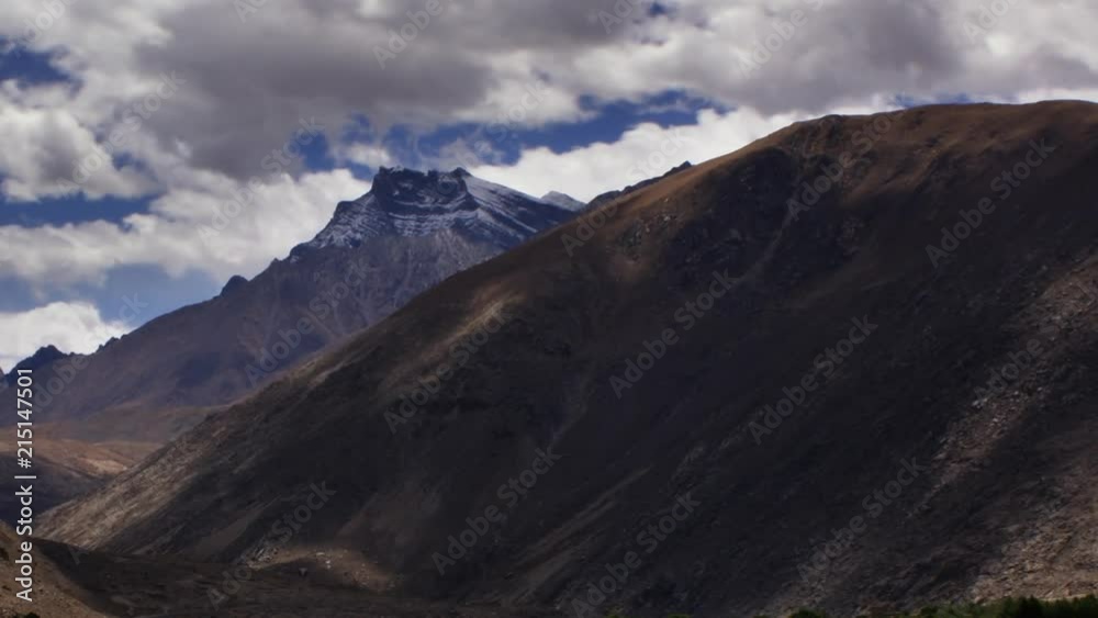 Timelapse of Yarlong Tsangpo River mountain Tibet Timelapse of Yarlong Tsangpo River mountain Tibet