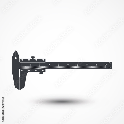 Caliper Icon Isolated on White Background