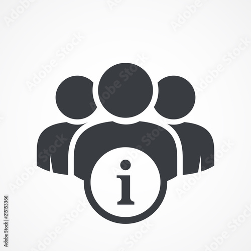 User group icon. Management Business Team Leader Sign. Social Media, Teamwork concept. Information icon