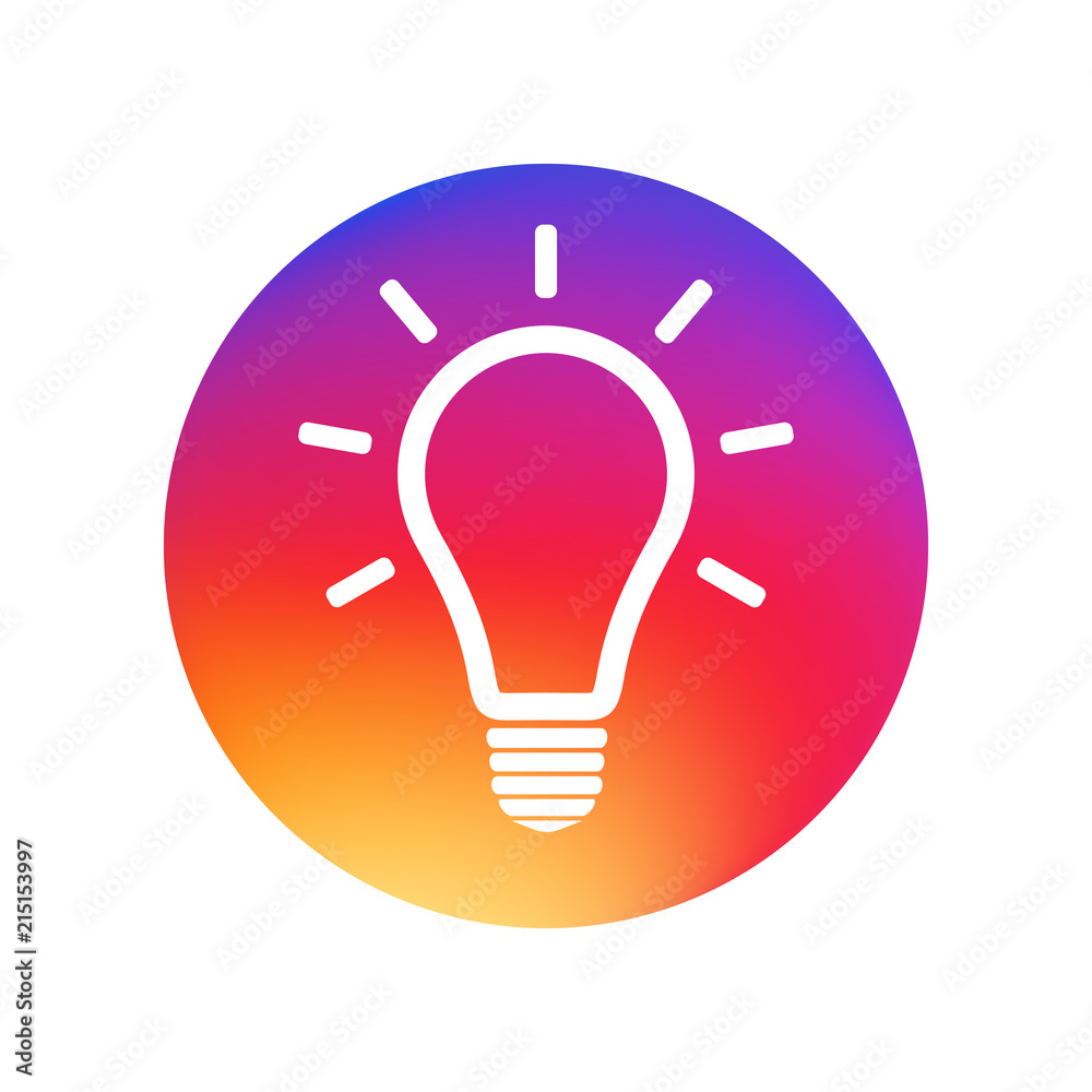 Light Bulb icon. Lamp line icon on white background. Ideas icon. Brainstorming. Creativity Light Bulb icon. Lamp line icon on white background. Ideas icon. Brainstorming. Creativity