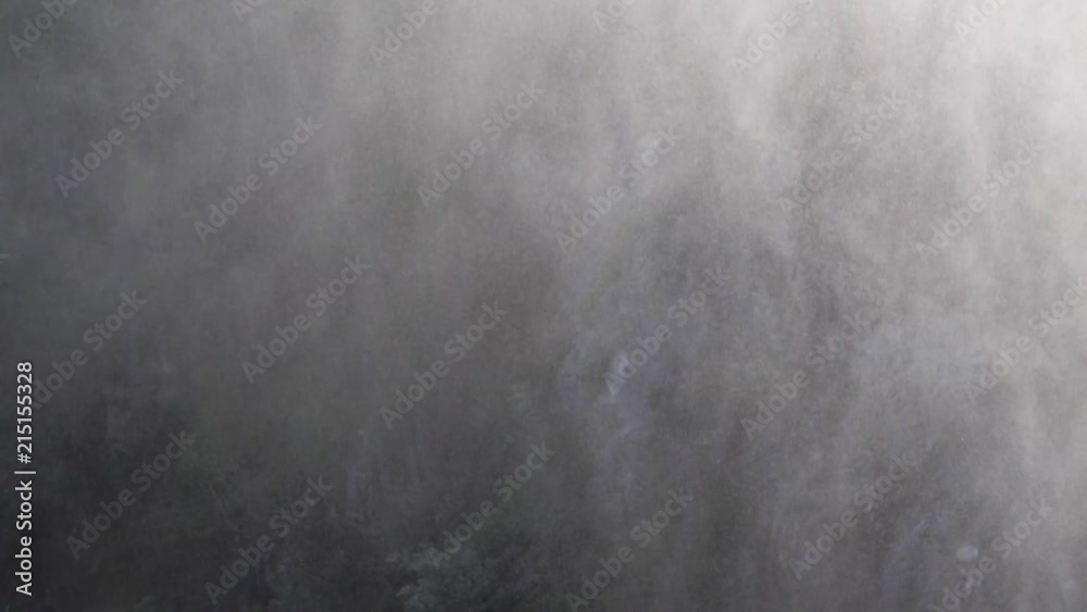 Heavy Mist From Waterfall In Rocky Canyon Heavy Mist From Waterfall In Rocky Canyon