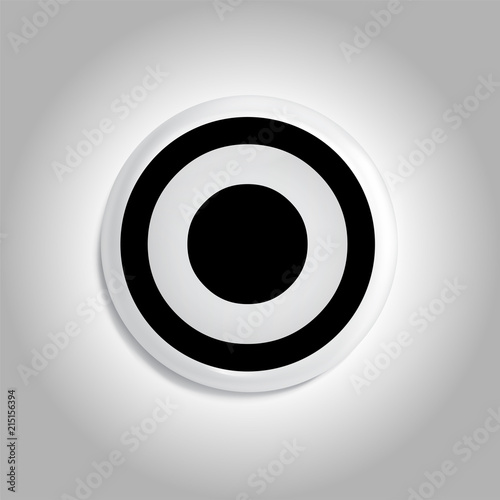 o Letter in circle icon logo element. letter logo template