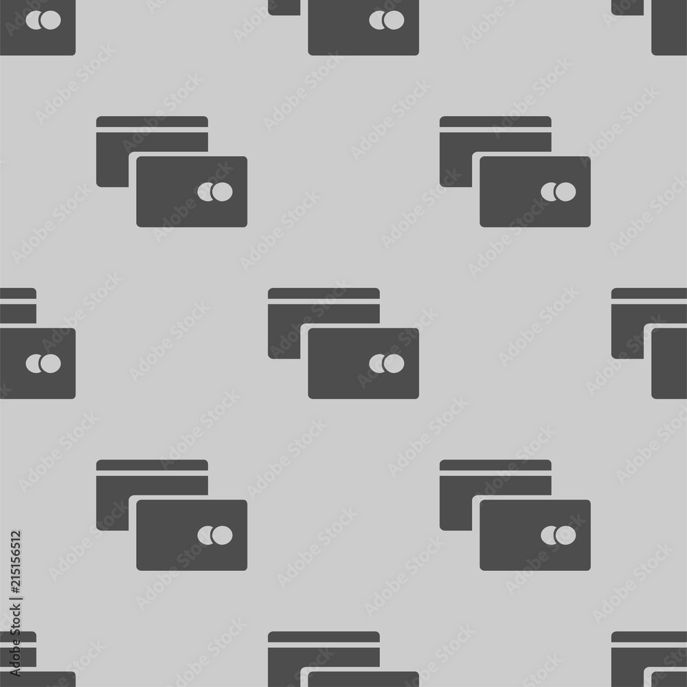 Foto credit card icon illustration vector seamless pattern
