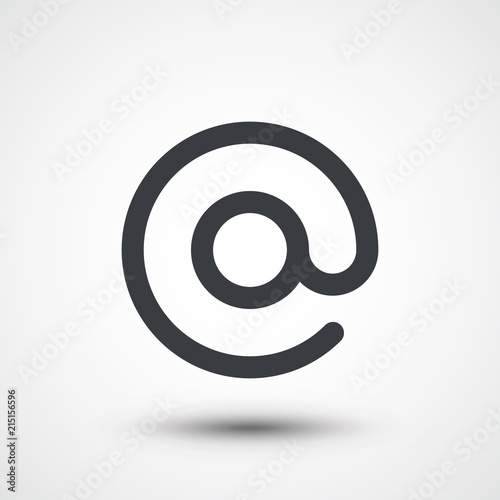 Email icon. At sign