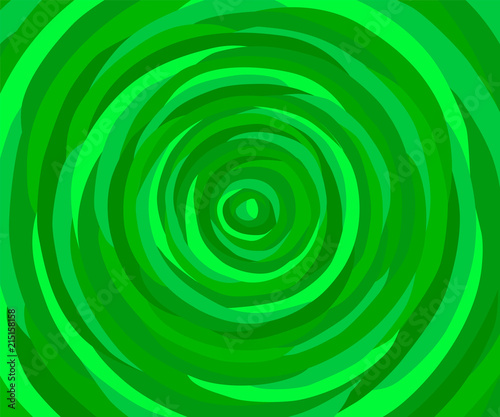 Abstract circular red blue yellow green monochrome background.