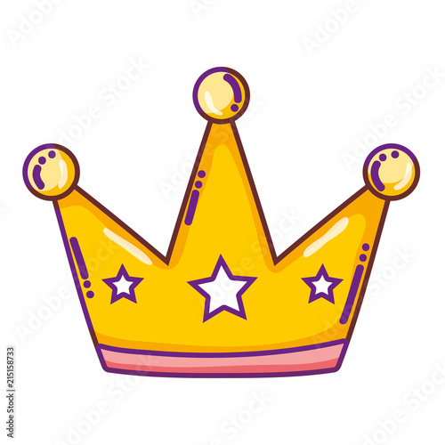 luxury crown object with stars style