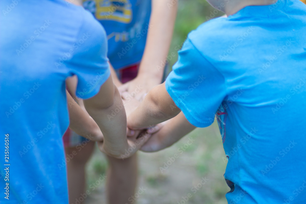 Fototapeta premium team building, team play