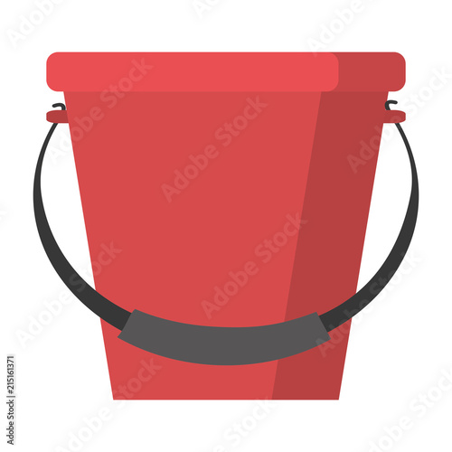 plastic bucket object style icon