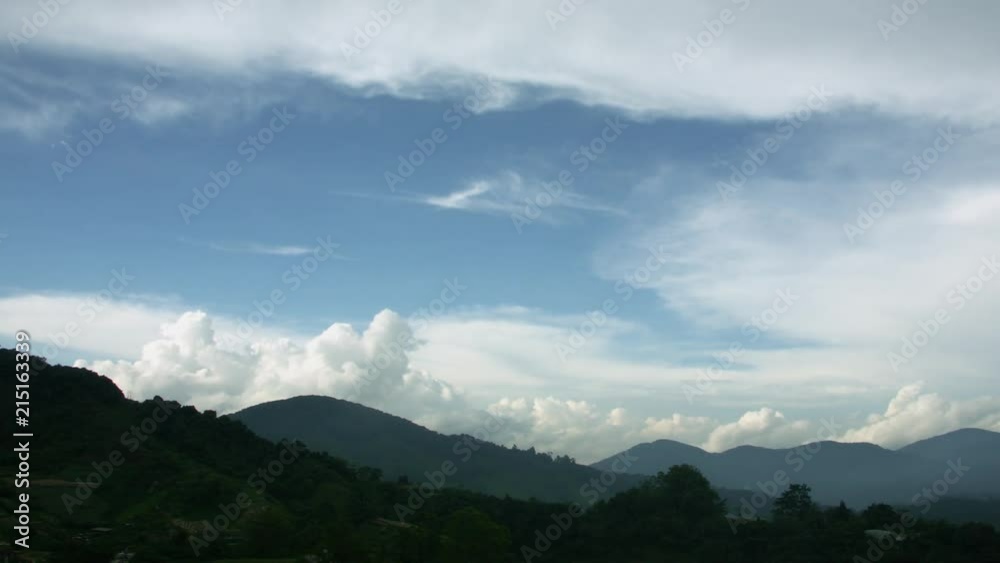 Timelapse of mountain landscape Cameron Highlands Malaysia Timelapse of mountain landscape Cameron Highlands Malaysia