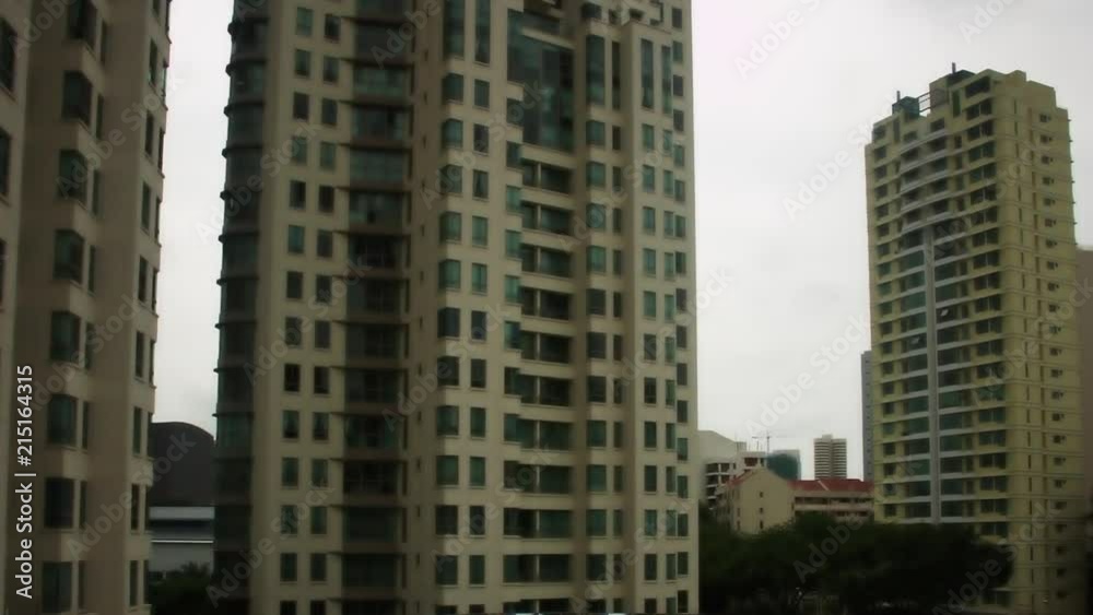 Timelapse day to night of HDB apartment Singapore Asia Timelapse day to night of HDB apartment Singapore Asia