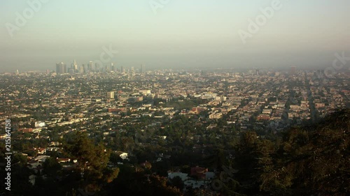 Wallpaper Mural Timelapse dusk of Los Angeles landscape Los Angeles California Torontodigital.ca