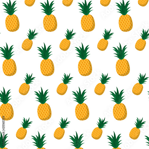 delicious pineapple organic fruit background