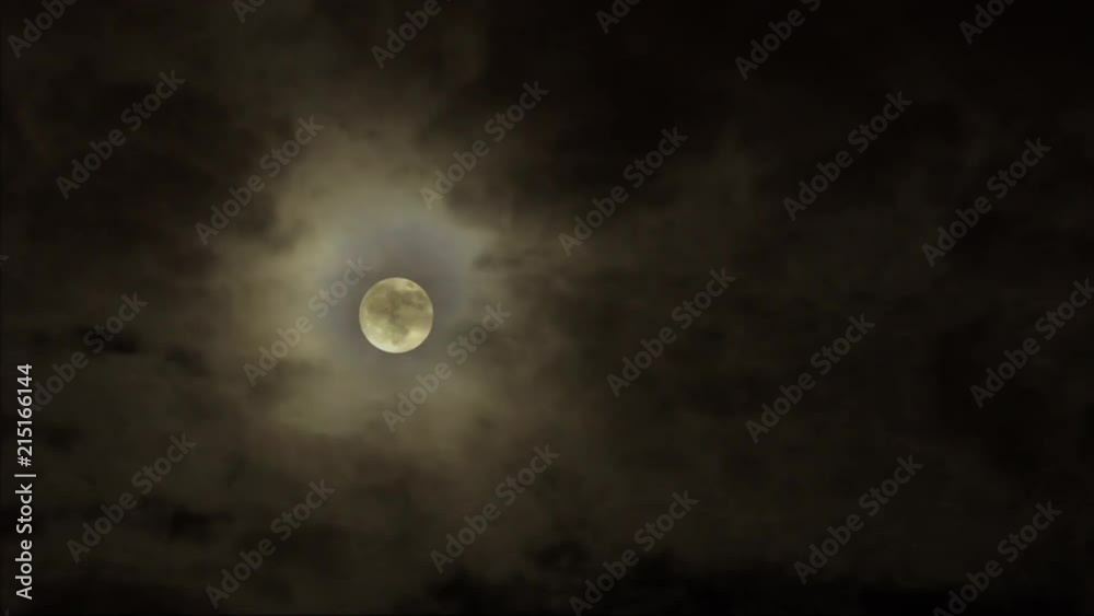 Timelapse of moon rise Timelapse of moon rise