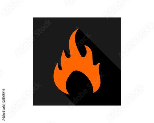 bonfire heat hot flare fire burn blaze image vector icon logo
