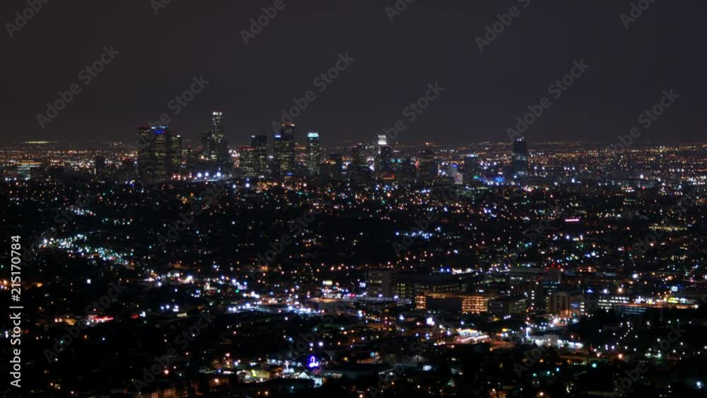 Timelapse aerial of city landscape Los Angeles California Timelapse aerial of city landscape Los Angeles California