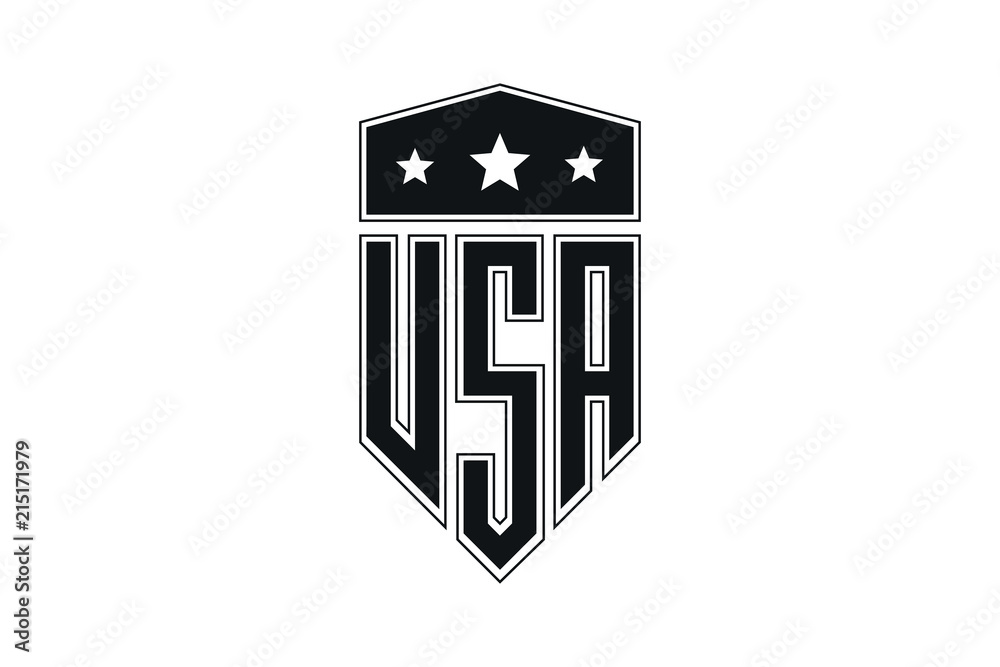 Shield USA, logo design Shield USA, logo design