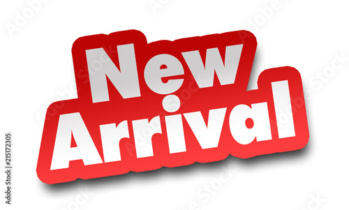 new arrival concept 3d illustration isolated