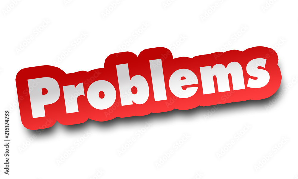problems concept 3d illustration isolated problems concept 3d illustration isolated