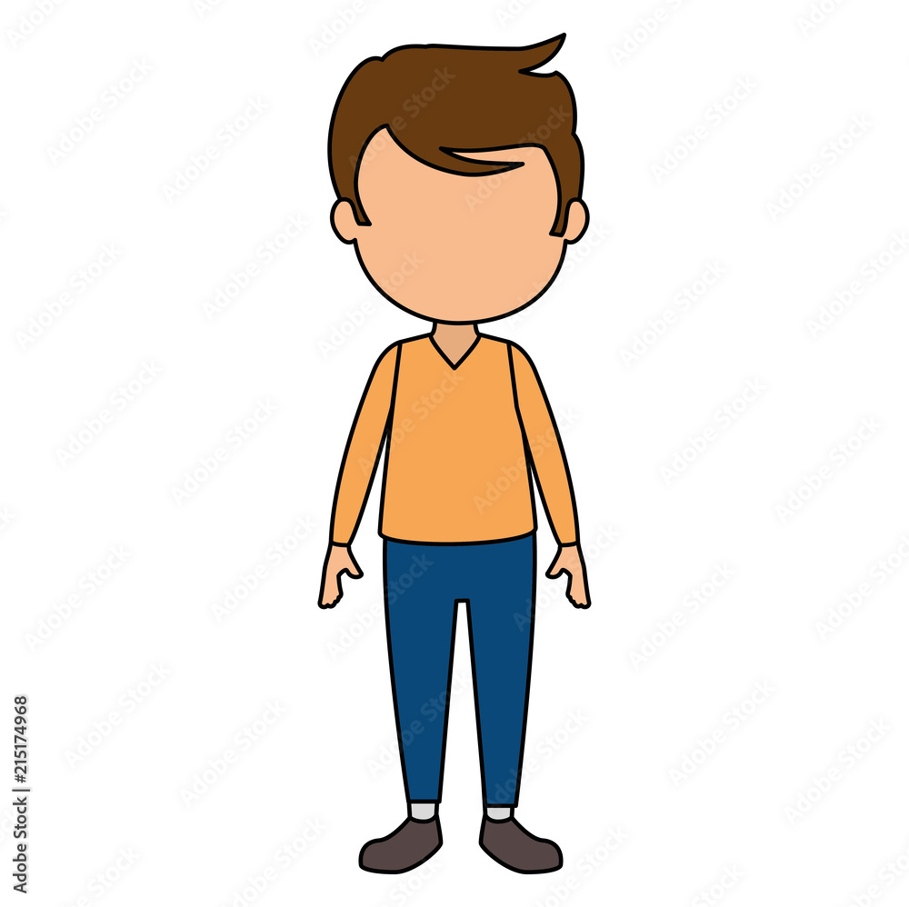 cute and little boy character cute and little boy character