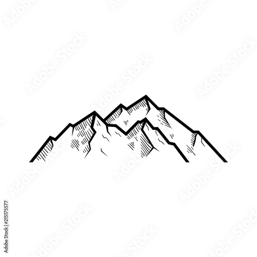 mountain vector silhouette
