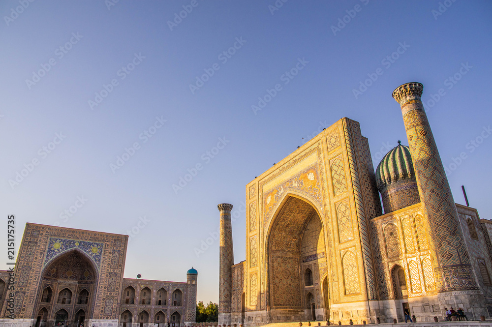 Registan Madrasahs at Samarkand, Uzbekistan
