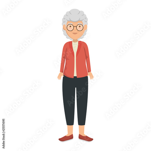 cute grandmother avatar character