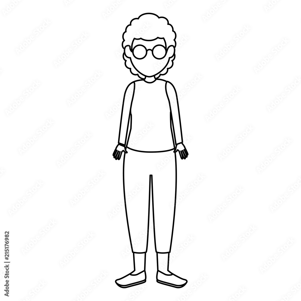 cute grandmother avatar character cute grandmother avatar character