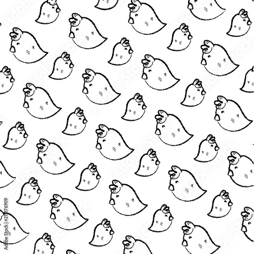 grunge cute chick farm animal background