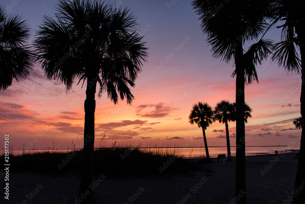 Obraz premium Sunset Over the Gulf of Mexico