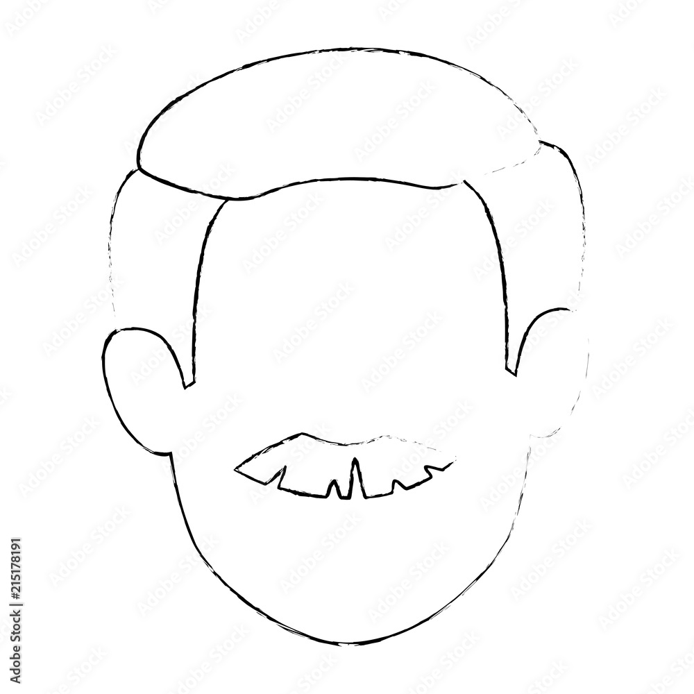 cute grandfather head avatar character cute grandfather head avatar character