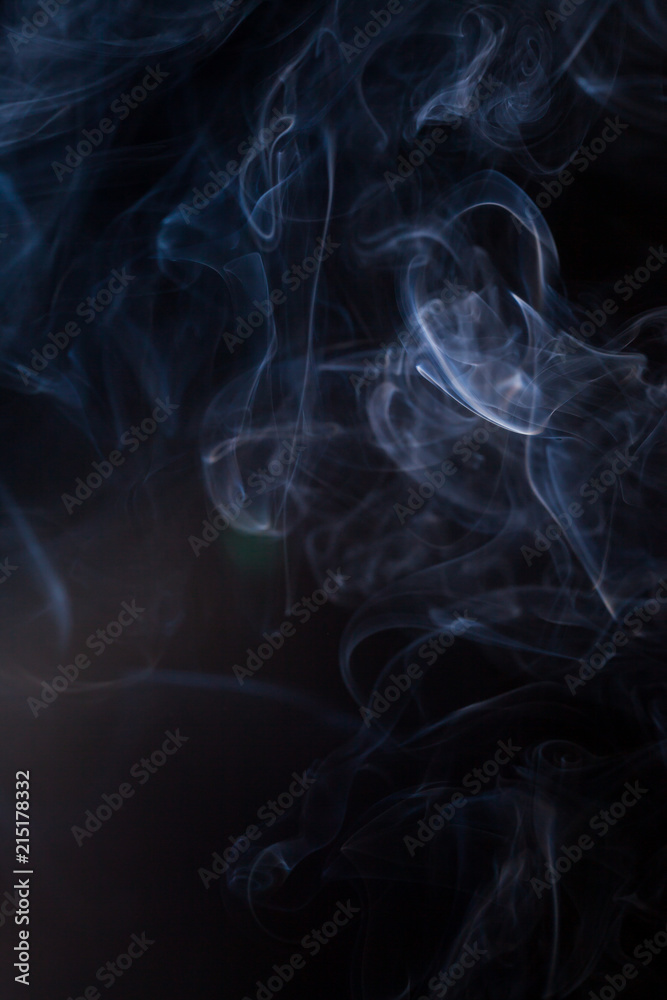 Fototapeta premium Smoke on a black background.