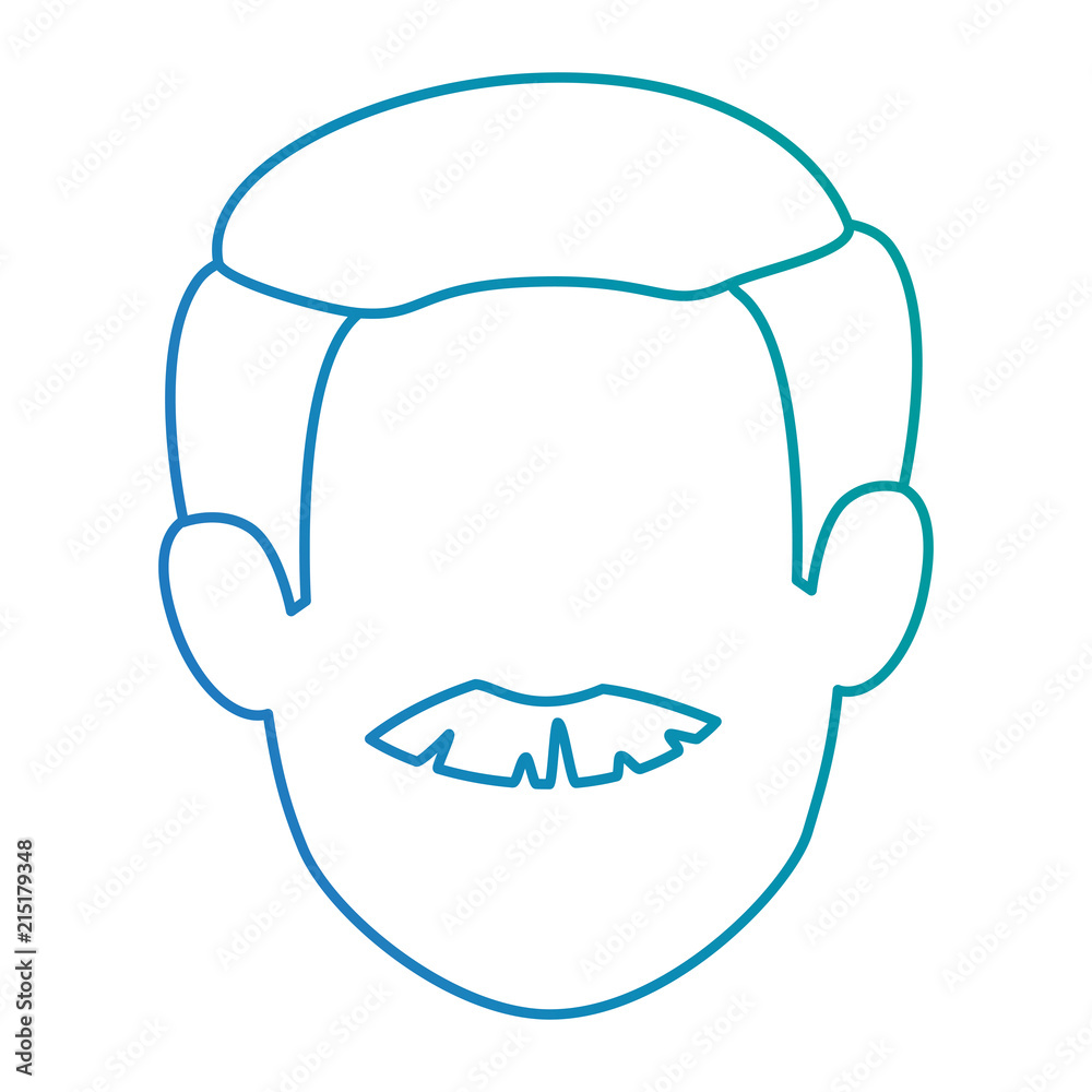 cute grandfather head avatar character cute grandfather head avatar character