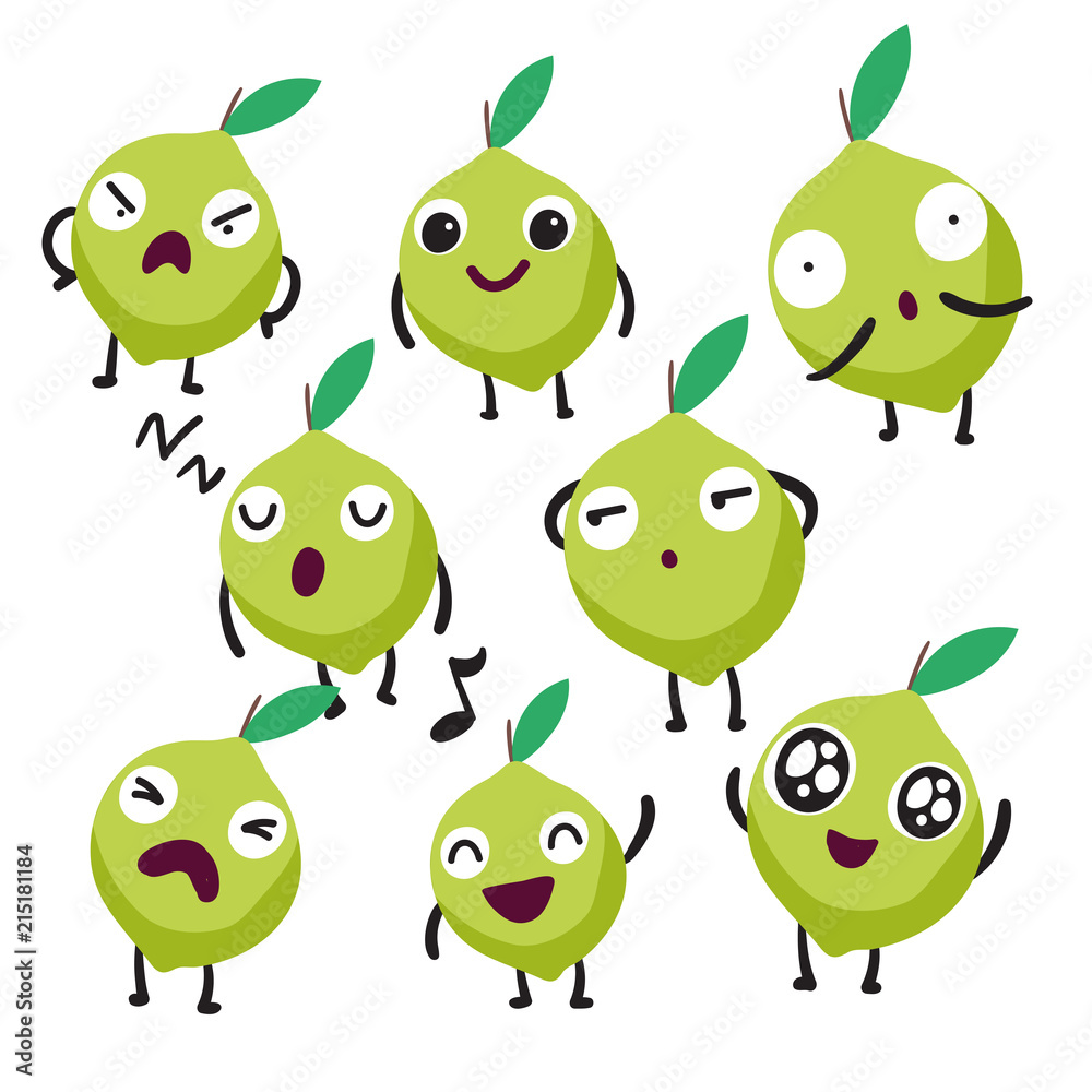 lemon character vector design lemon character vector design