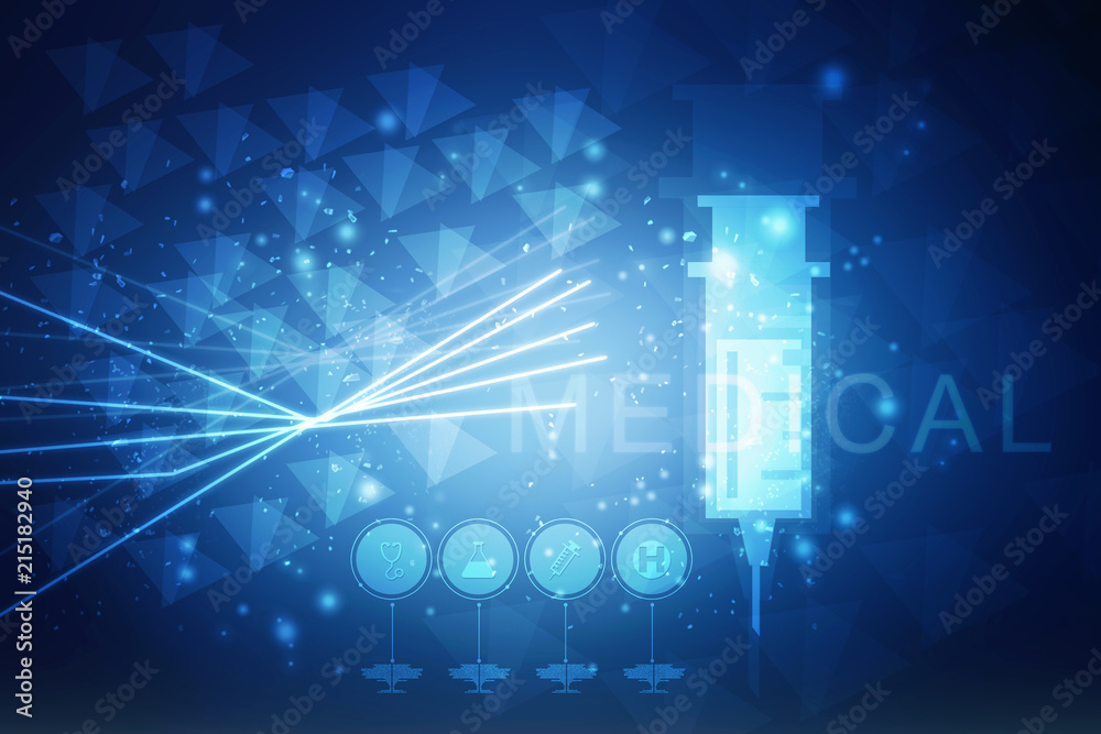 2D illustration medical structure background