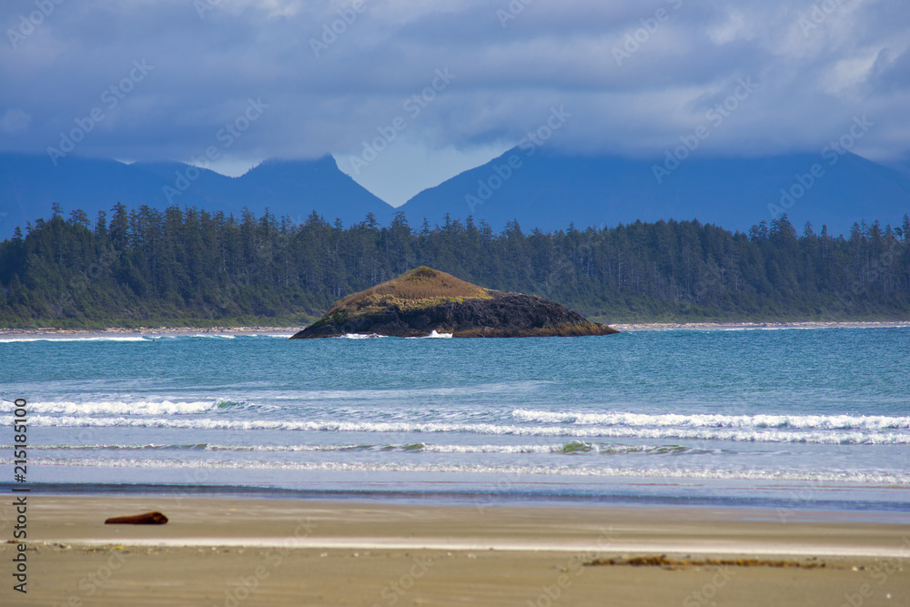 shoreline at long beach in Tofino, Vancouver Island, BC shoreline at long beach in Tofino, Vancouver Island, BC