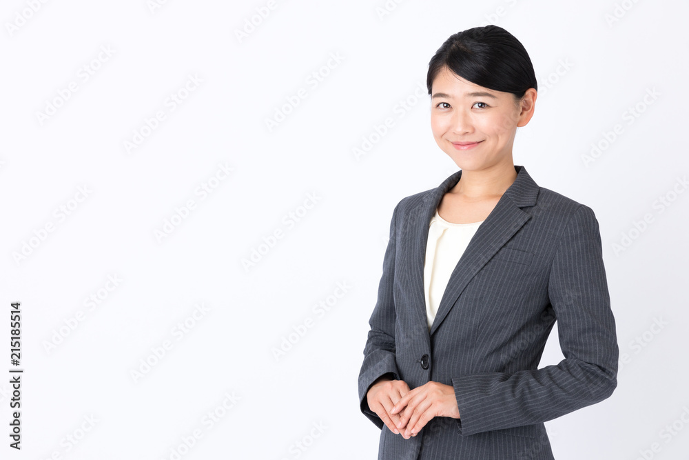 portrait of asian businesswoman isolated on white background portrait of asian businesswoman isolated on white background