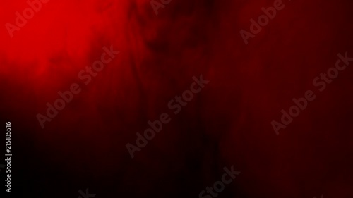 Abstract Red Smoke Like Cloud Wave Effect On Black Background, Flowing