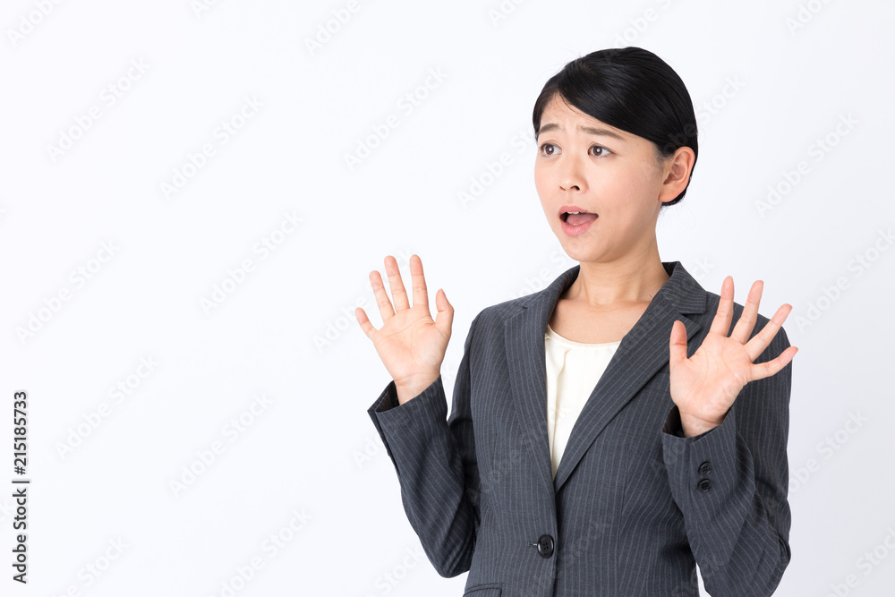 portrait of asian businesswoman isolated on white background portrait of asian businesswoman isolated on white background