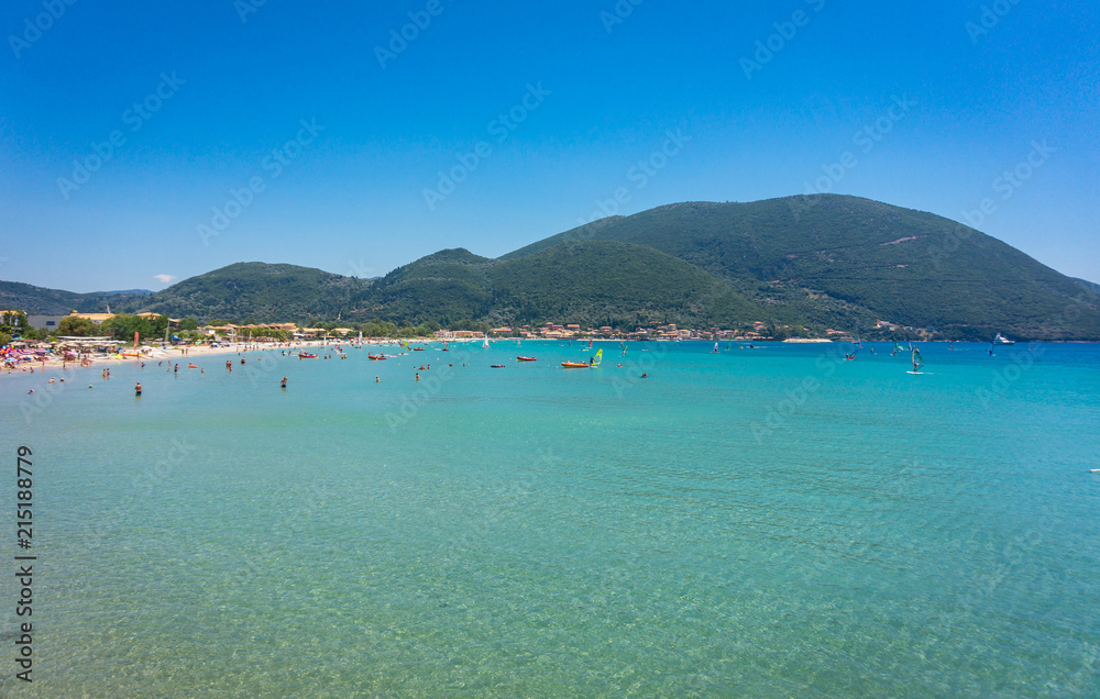 View over Vasiliki Village, Lefkada island, Greece