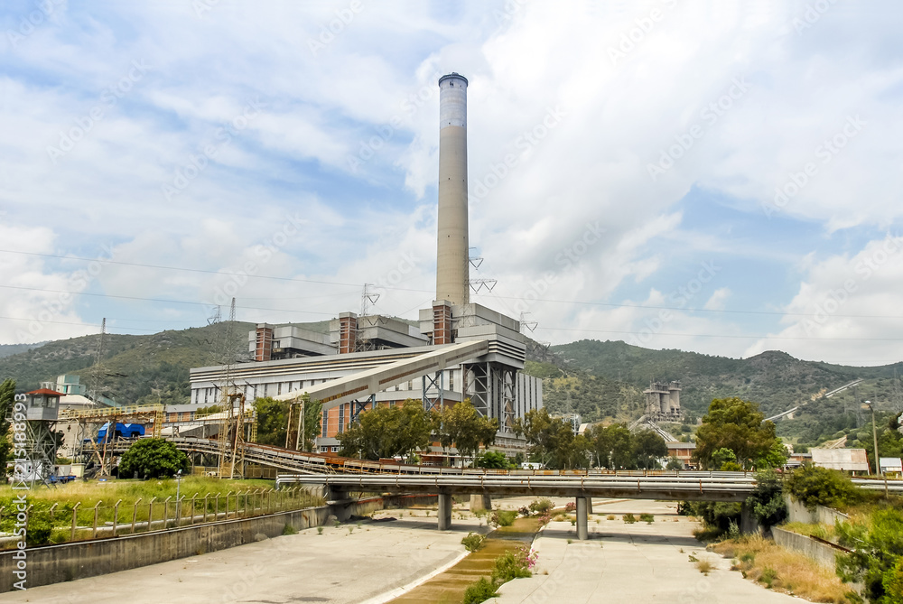 Mugla, Turkey, 15 May 2012: Keremkyo Thermal Reactor at Milas