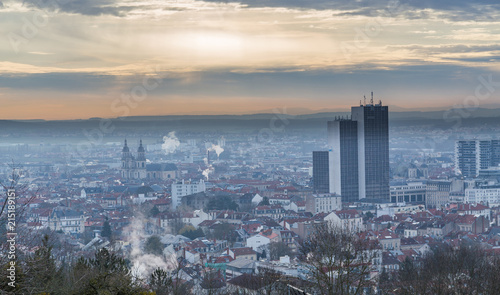 Skyline Nancy Frankreich Europa Panorama