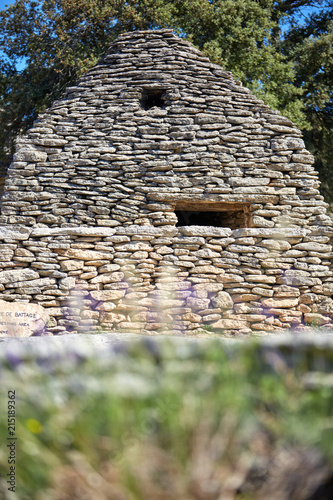 Village of Bories in Gordes in the Vaucluse in Provence, France photo